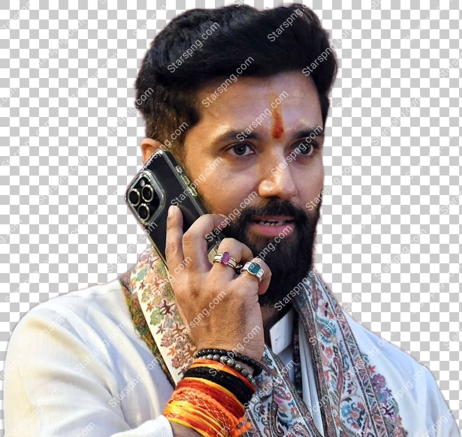 Chirag Paswan Talking on Phone